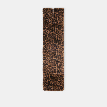 FAUX FUR SCARF LEOPARD