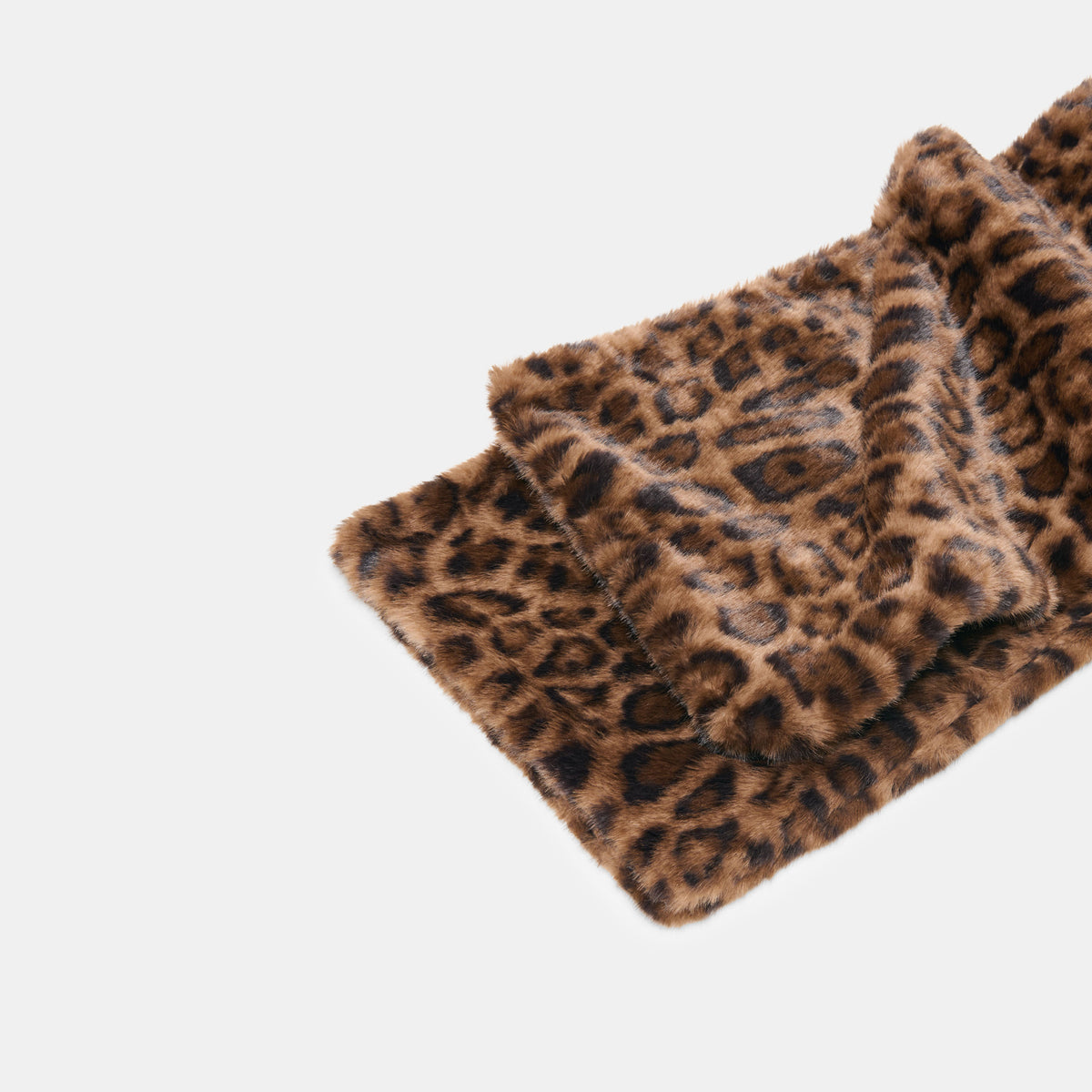 FAUX FUR SCARF LEOPARD - view 2