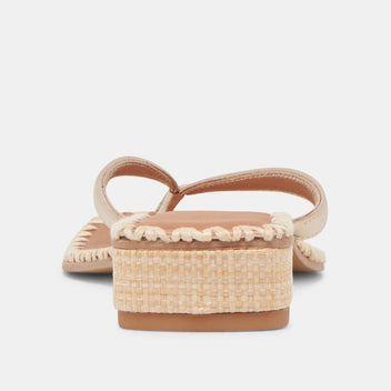 Barty Sandals, Gold Leather