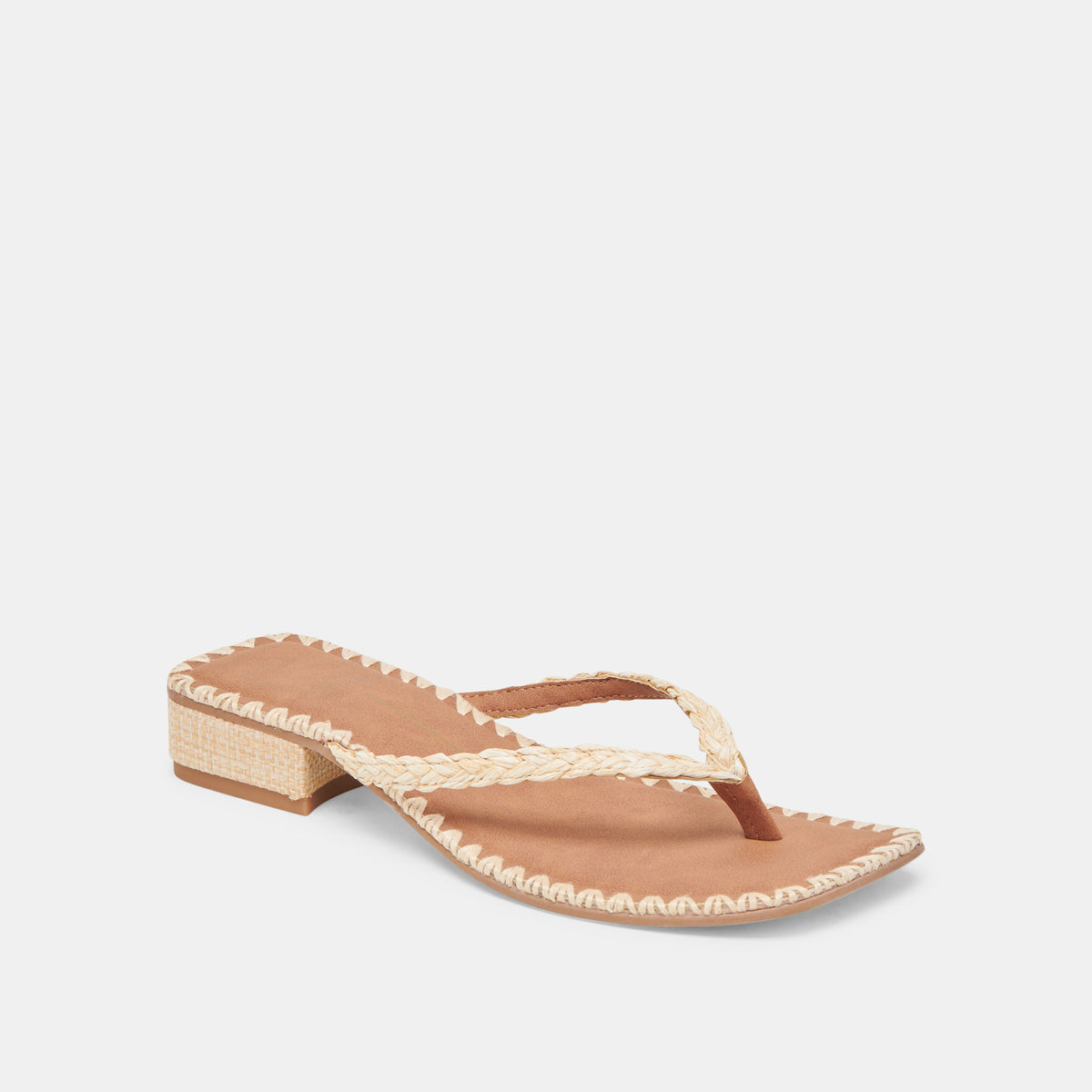 Barty Sandals in Light Natural Raffia