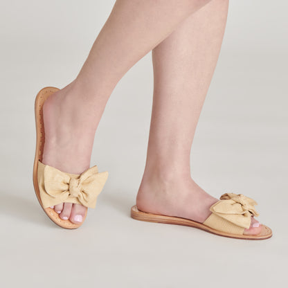 DARSEY SANDALS LT NATURAL RAFFIA