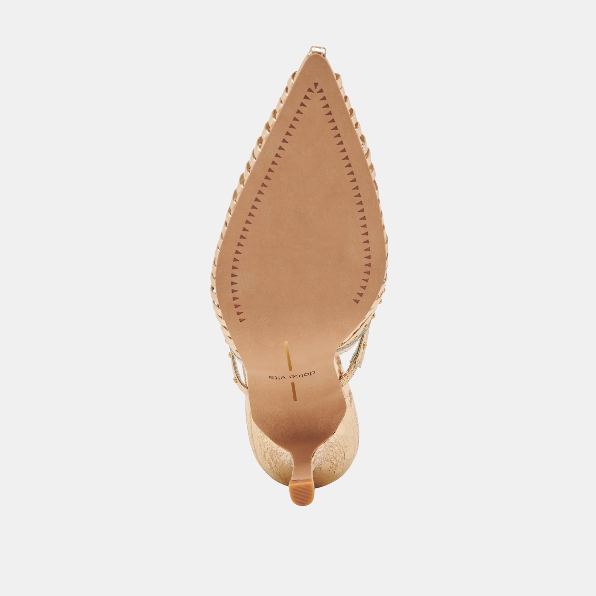 HENSAL HEELS GOLD DISTRESSED LEATHER