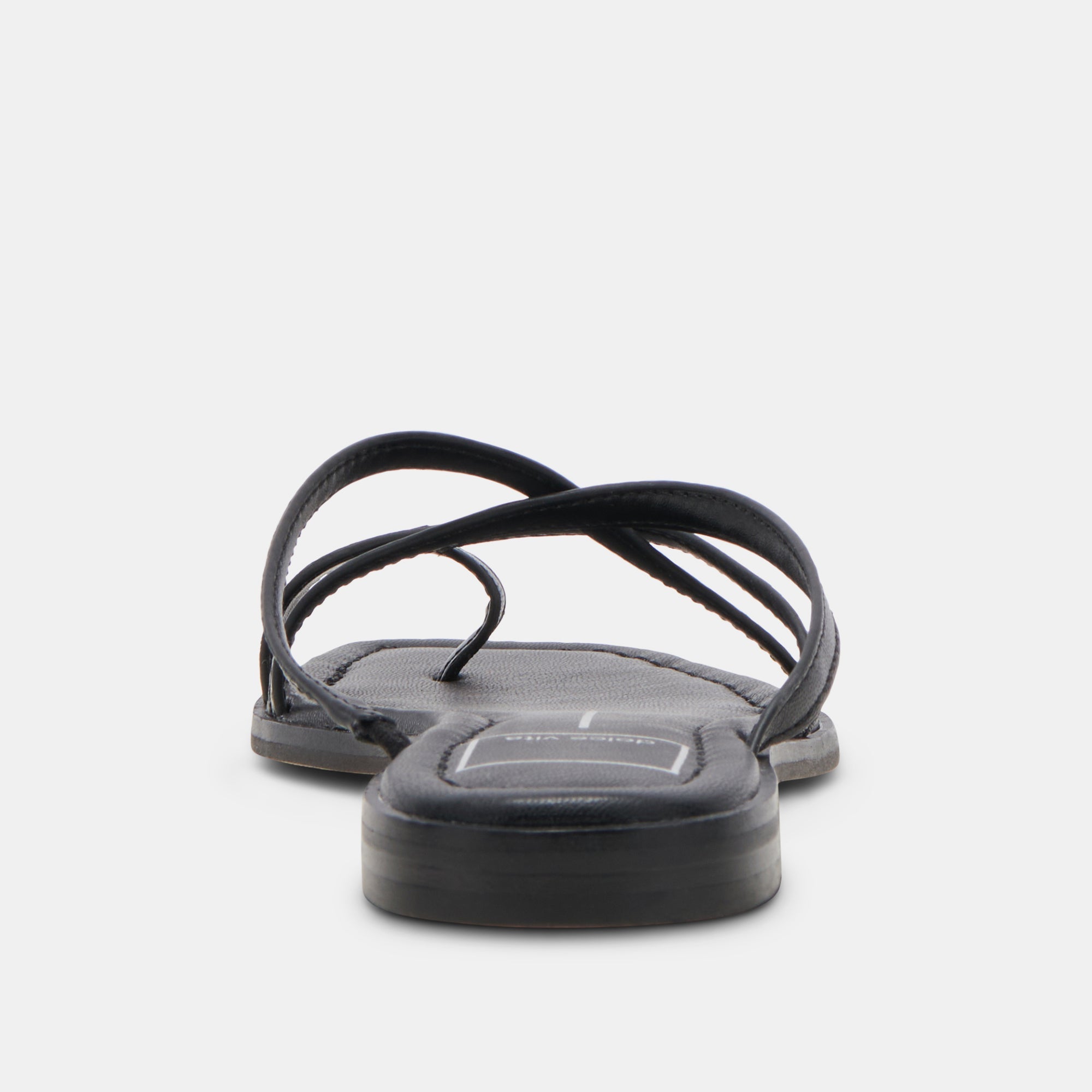 INDIGO SANDALS BLACK LEATHER - re:vita