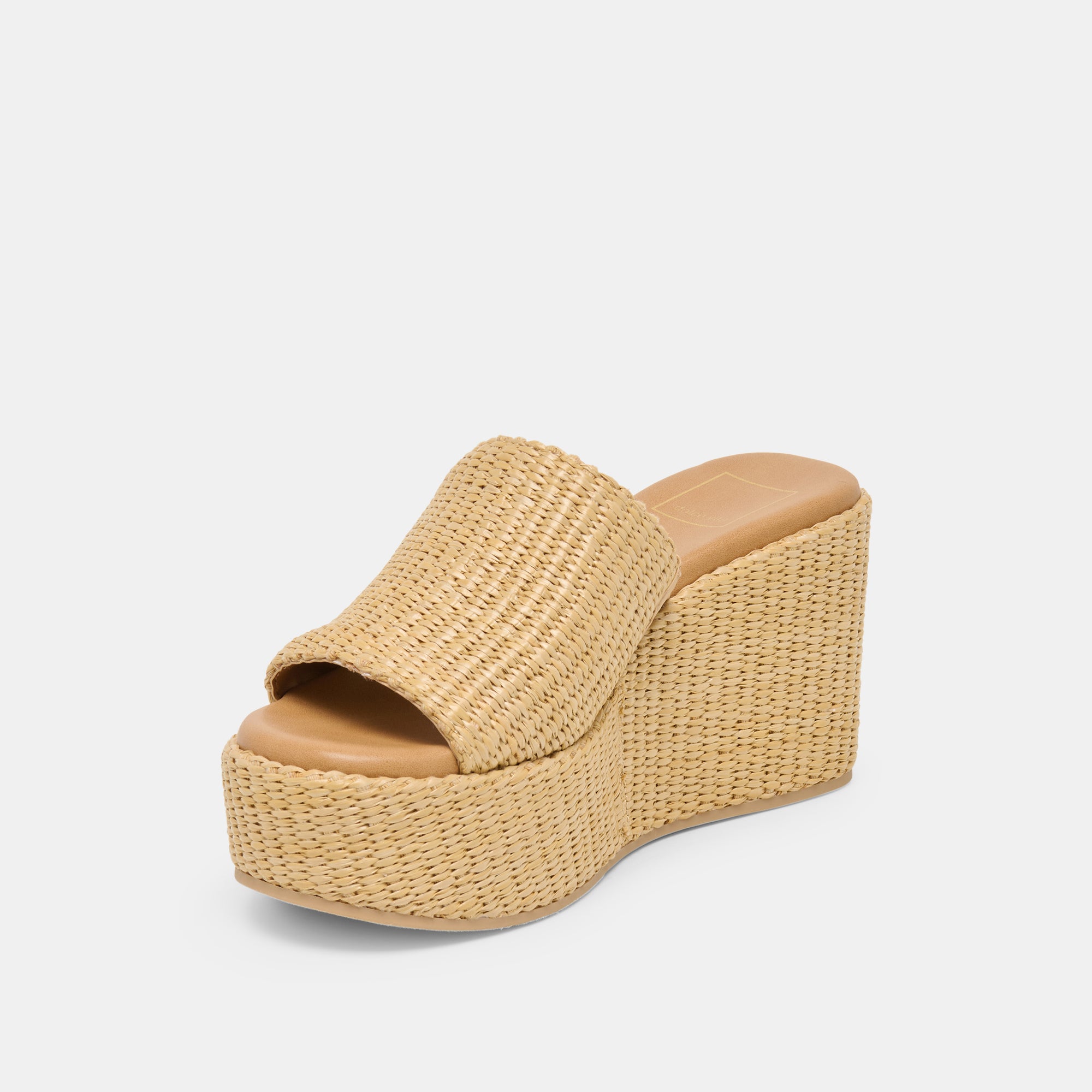 JOCLYN WEDGES LT NATURAL RAFFIA