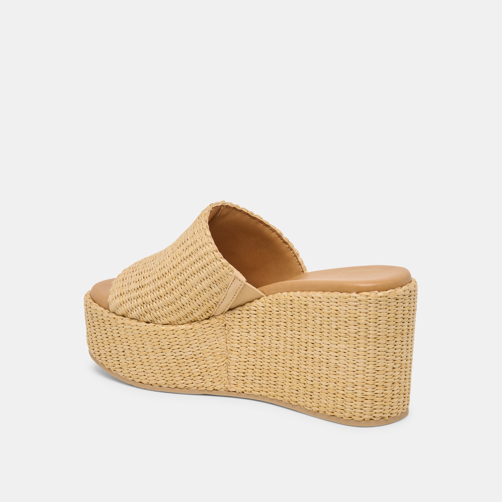 JOCLYN WEDGES LT NATURAL RAFFIA