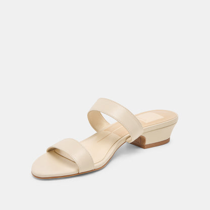 KAMILE SANDALS BONE LEATHER