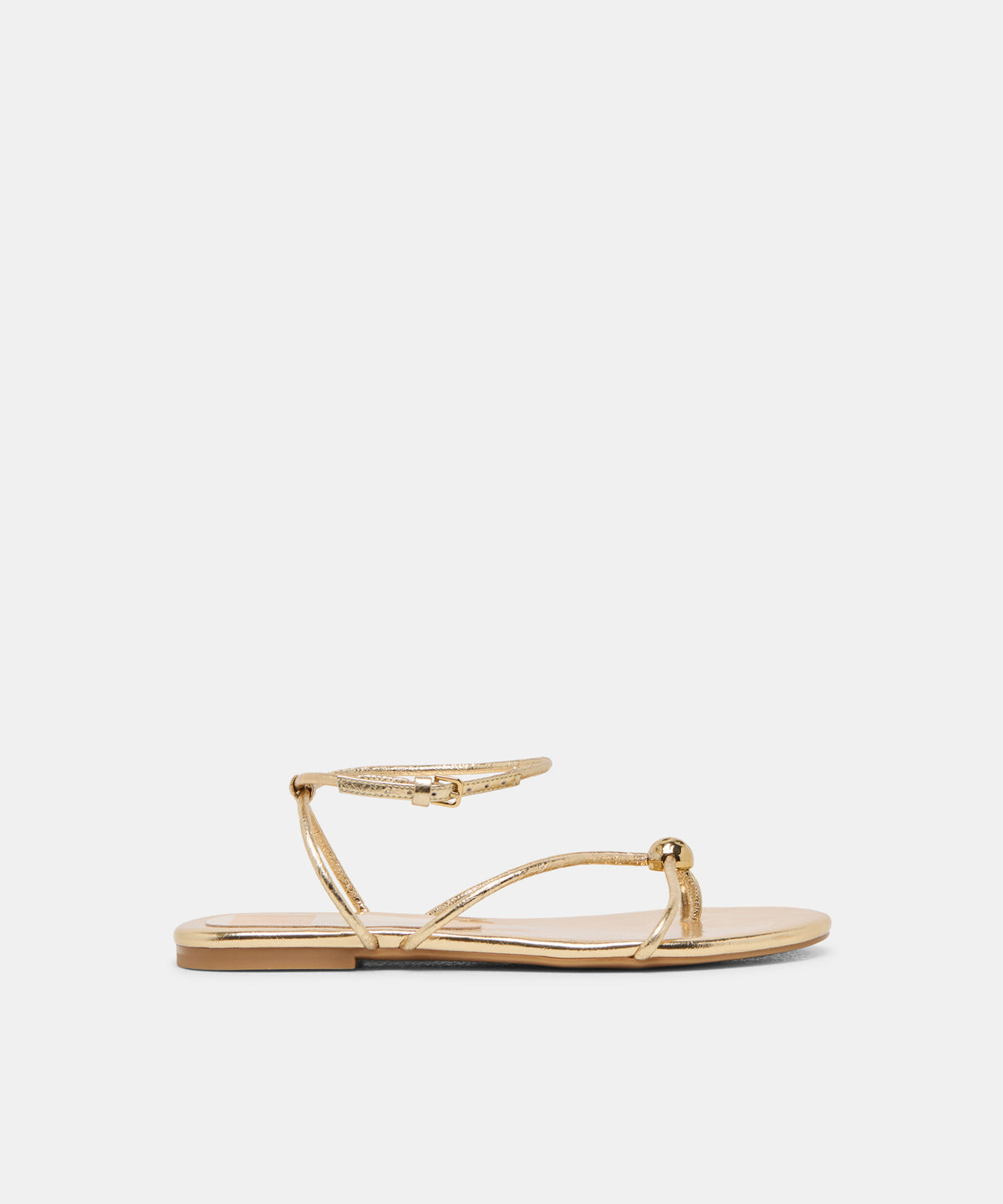 Kenley Gold Leather Sandals | Dolce Vita