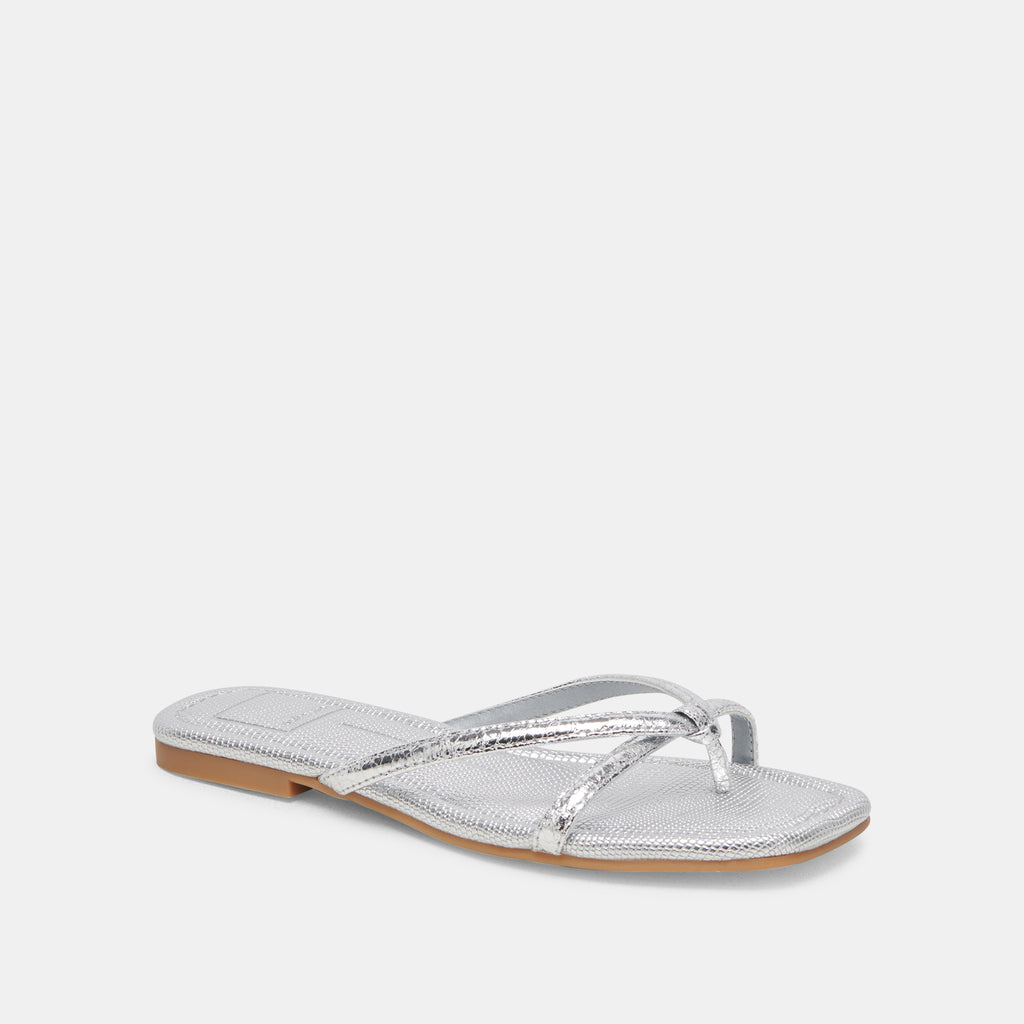 LUCCA SANDALS SILVER DISTRESSED STELLA - image 2