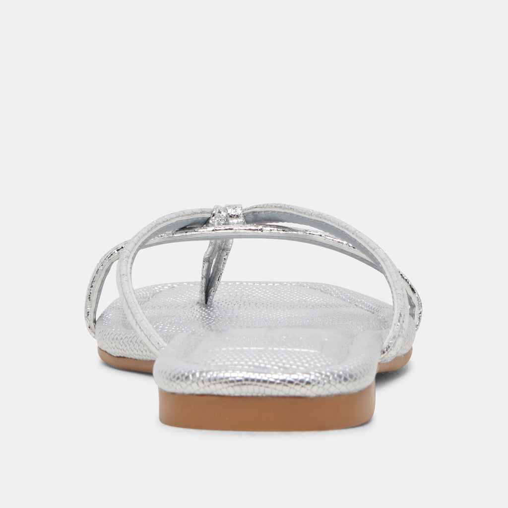 LUCCA SANDALS SILVER DISTRESSED STELLA - image 7