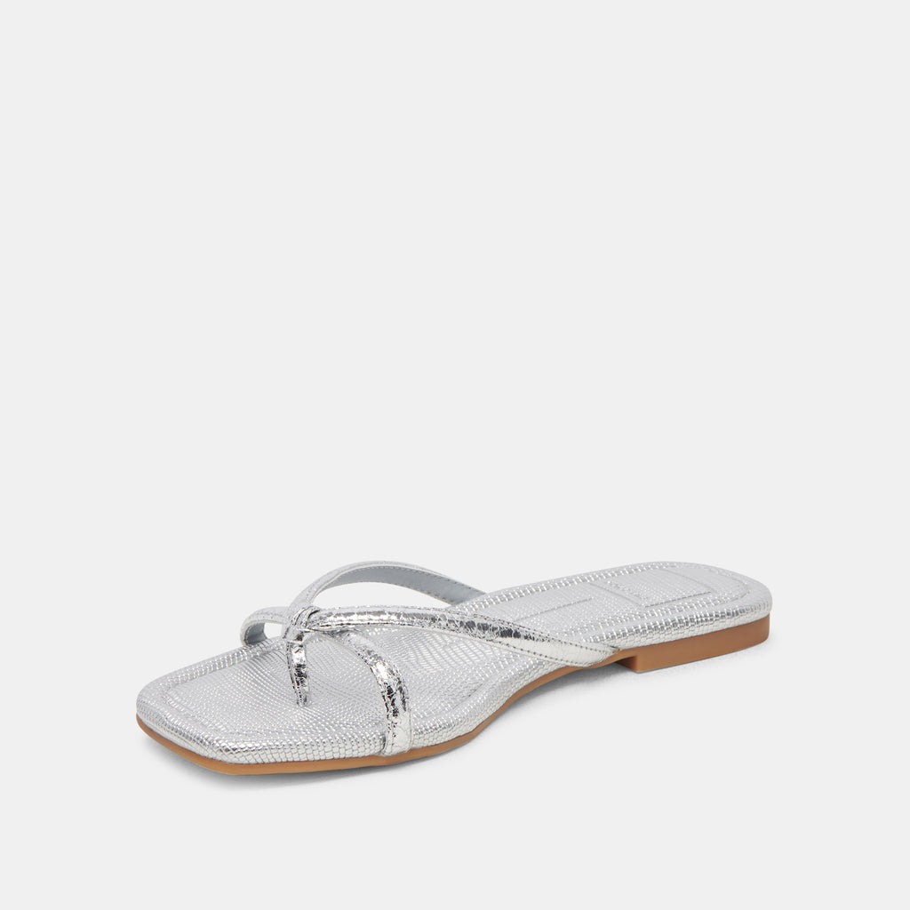 LUCCA SANDALS SILVER DISTRESSED STELLA - image 4