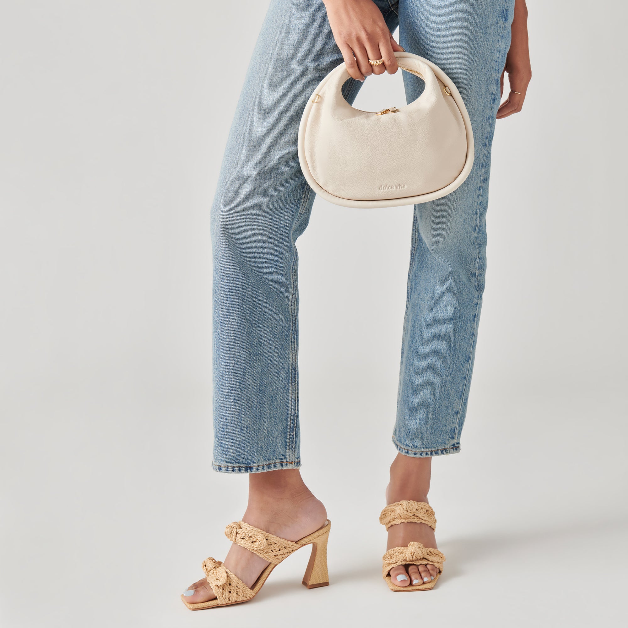 KEENA CROSSBODY IVORY LEATHER