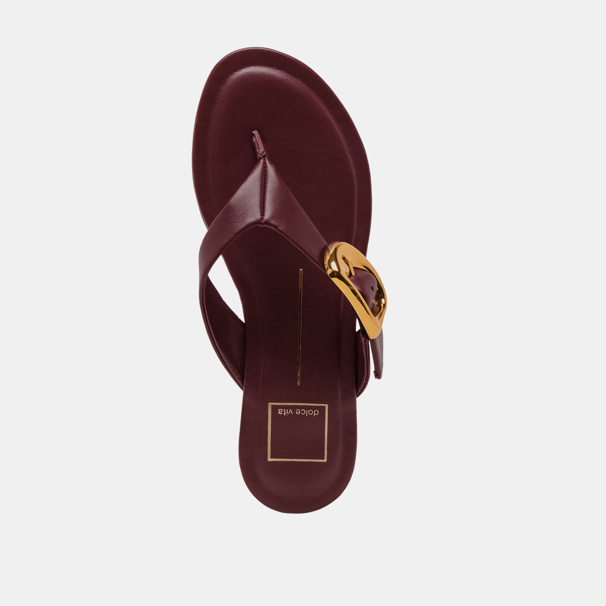 ROSSA SANDALS BURGUNDY LEATHER