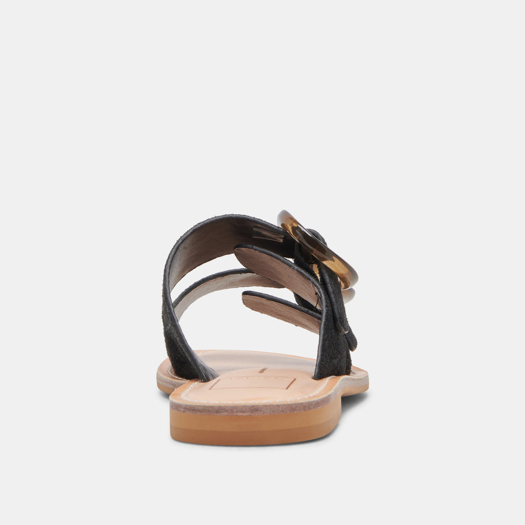 SECILY SANDALS ONYX SUEDE - image 7