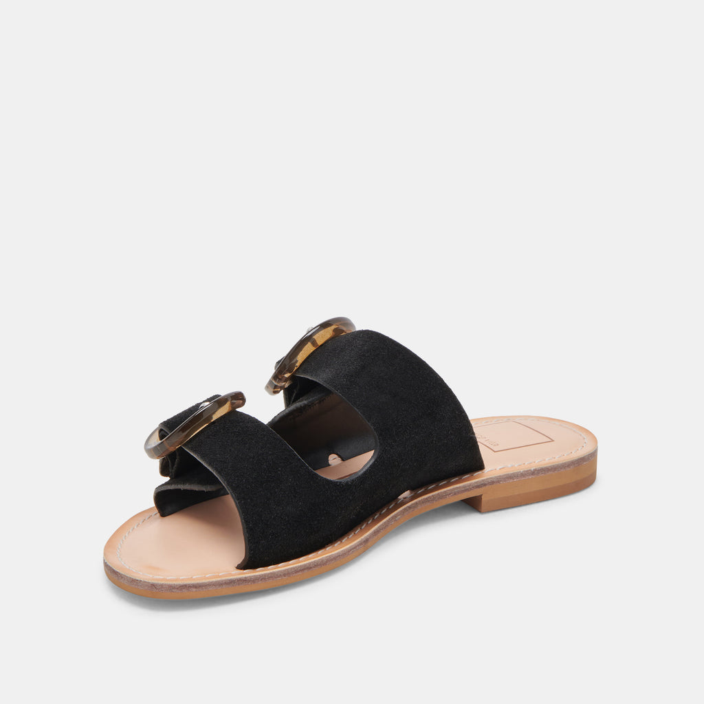 SECILY SANDALS ONYX SUEDE - image 4