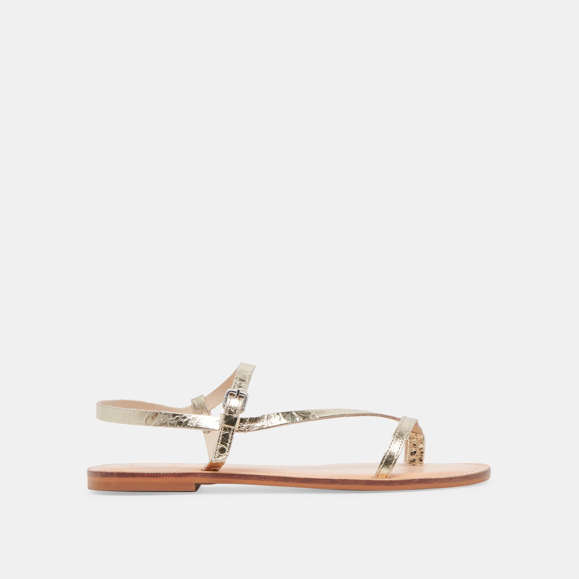 WANDRE SANDALS GOLD DISTRESSED LEATHER - re:vita