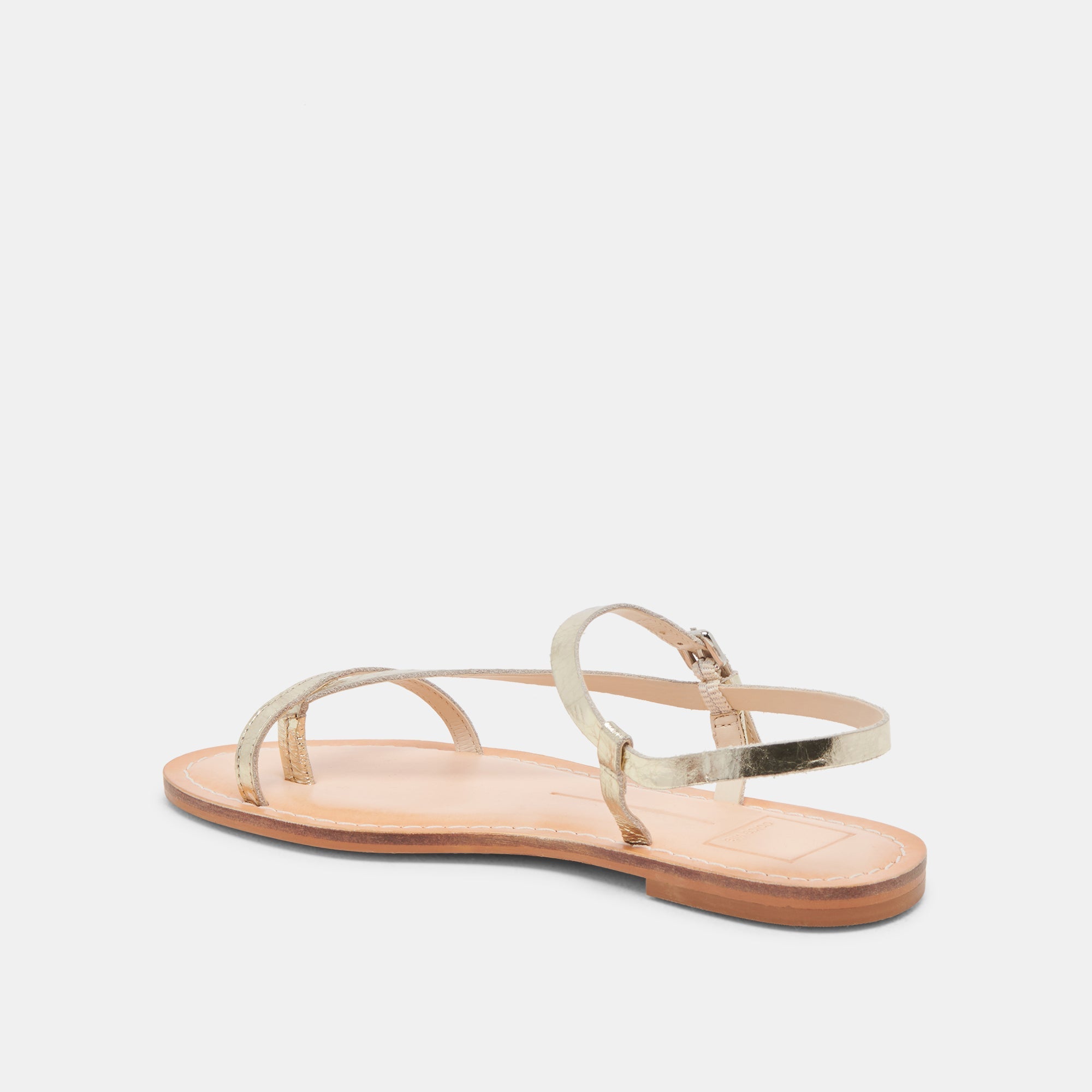 WANDRE SANDALS GOLD DISTRESSED LEATHER - re:vita