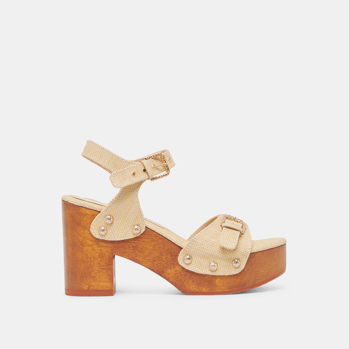 YANDY HEELS LT RAFFIA