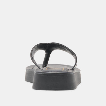 BLAYZE SANDALS BLACK LEATHER