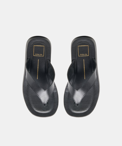 BLAYZE SANDALS BLACK LEATHER