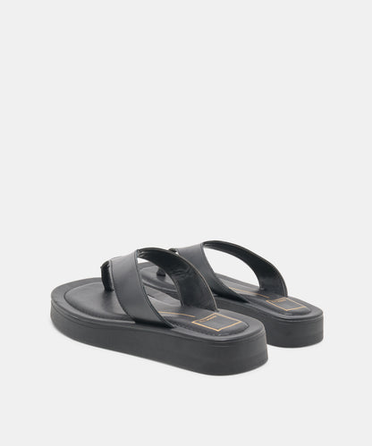 BLAYZE SANDALS BLACK LEATHER