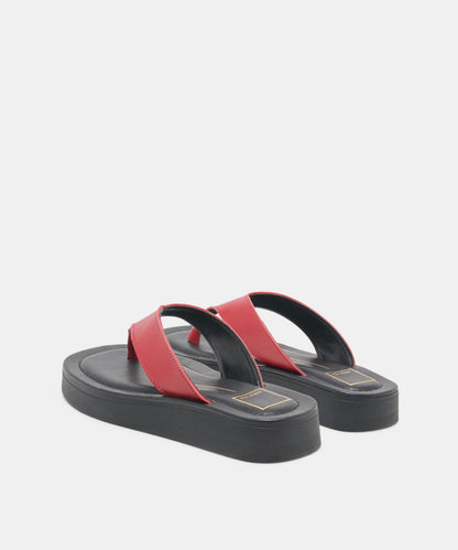 BLAYZE SANDALS RED LEATHER