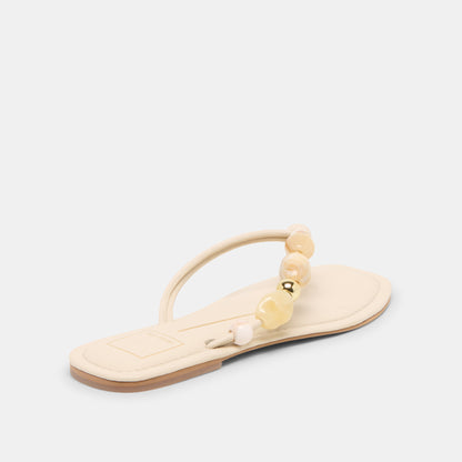 CELY SANDALS IVORY LEATHER