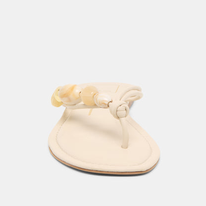 CELY SANDALS IVORY LEATHER