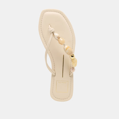 CELY SANDALS IVORY LEATHER