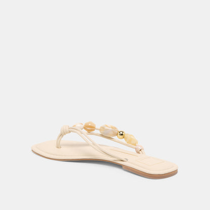 CELY SANDALS IVORY LEATHER