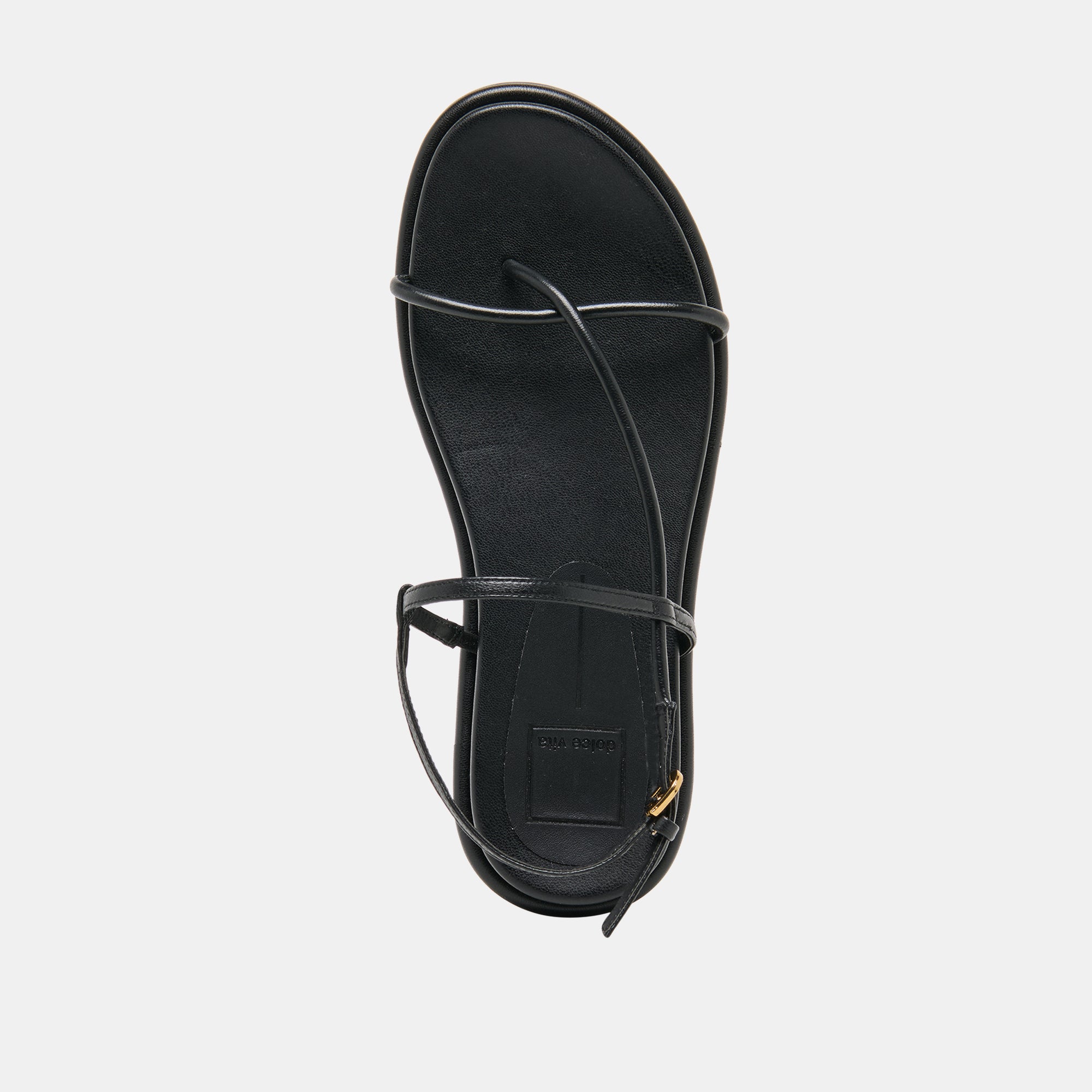 DOM SANDALS BLACK LEATHER
