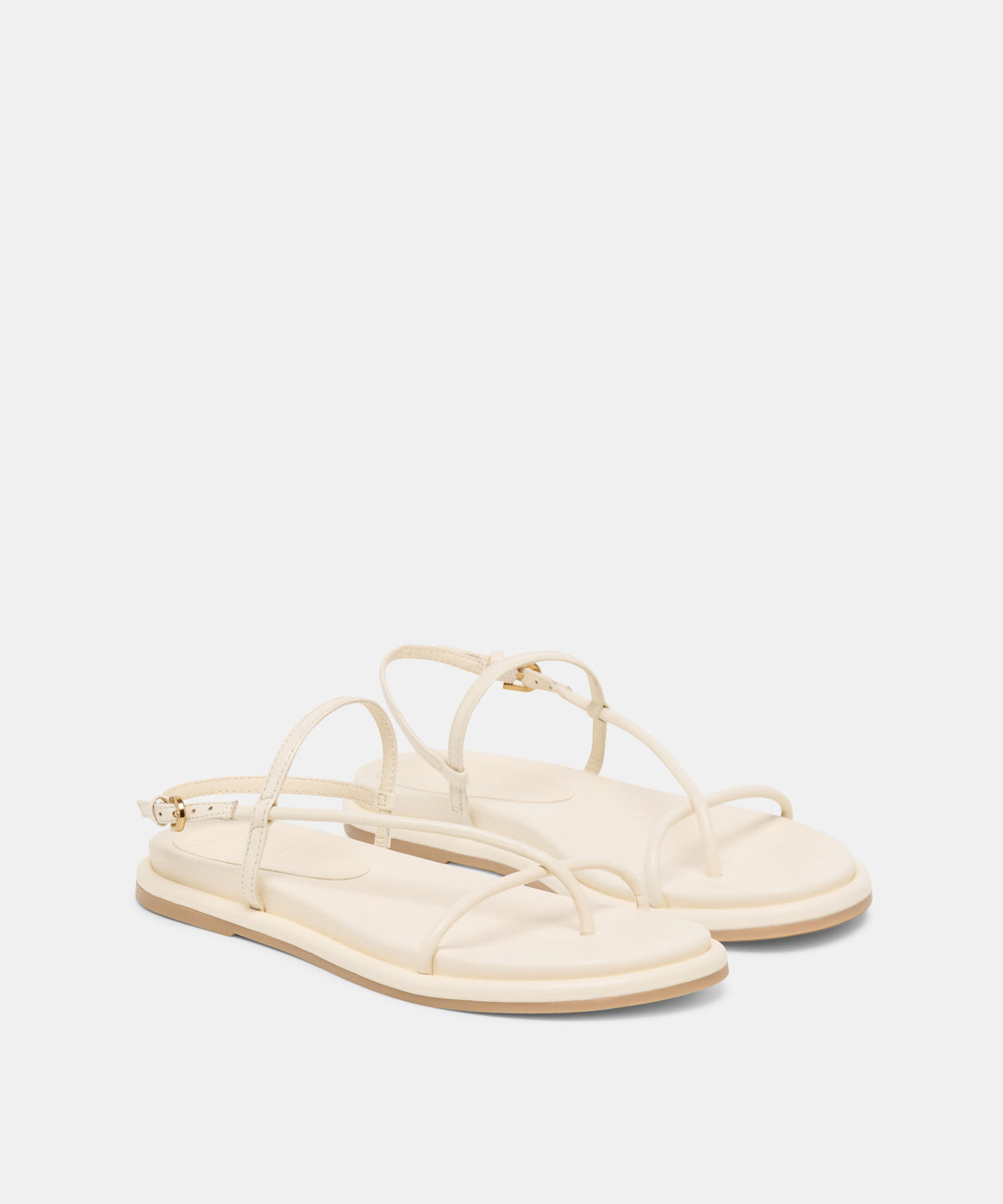 DOM SANDALS OFF WHITE LEATHER - view 2
