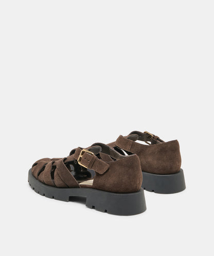 ELSAH FLATS ESPRESSO SUEDE