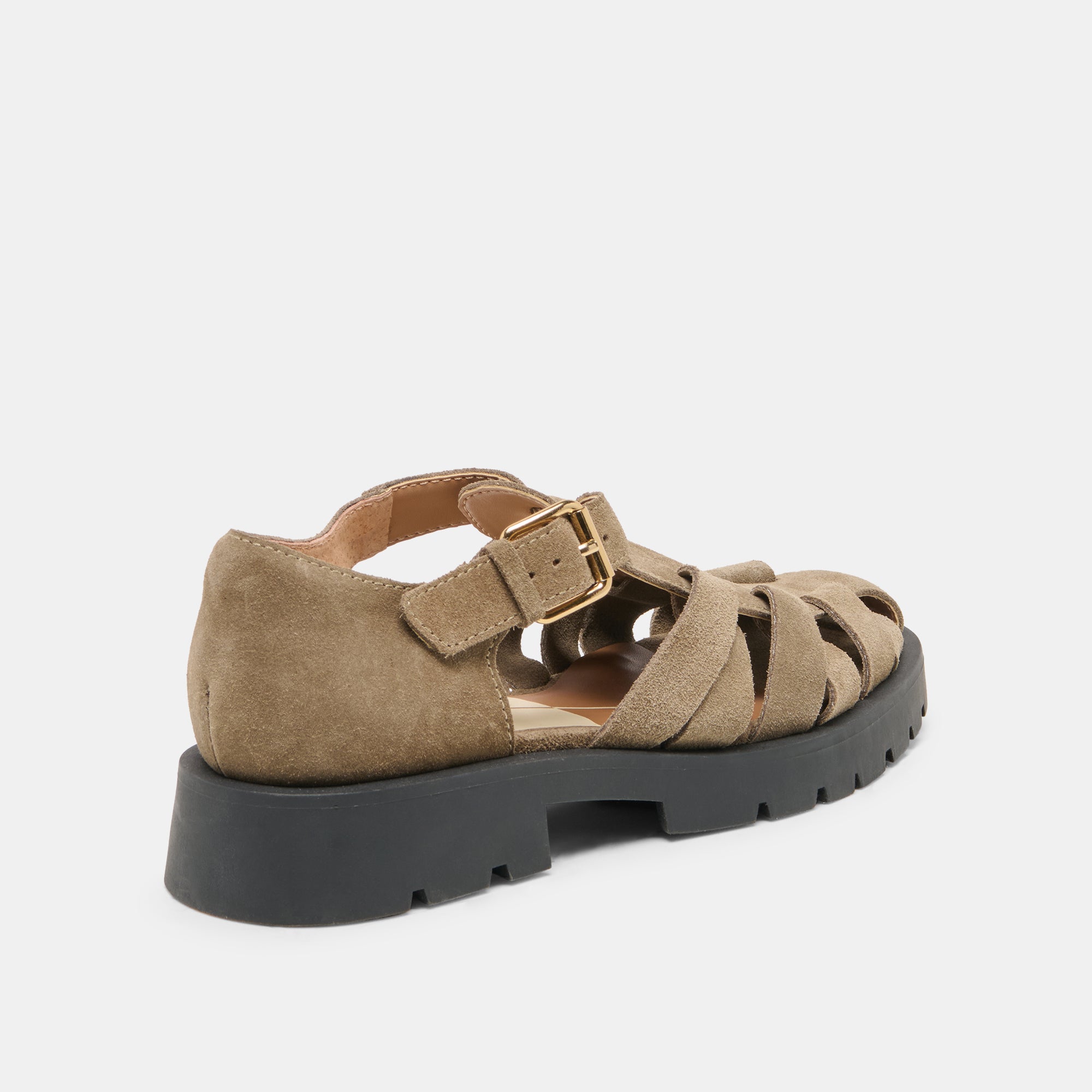 ELSAH FLATS OLIVE SUEDE - view 3