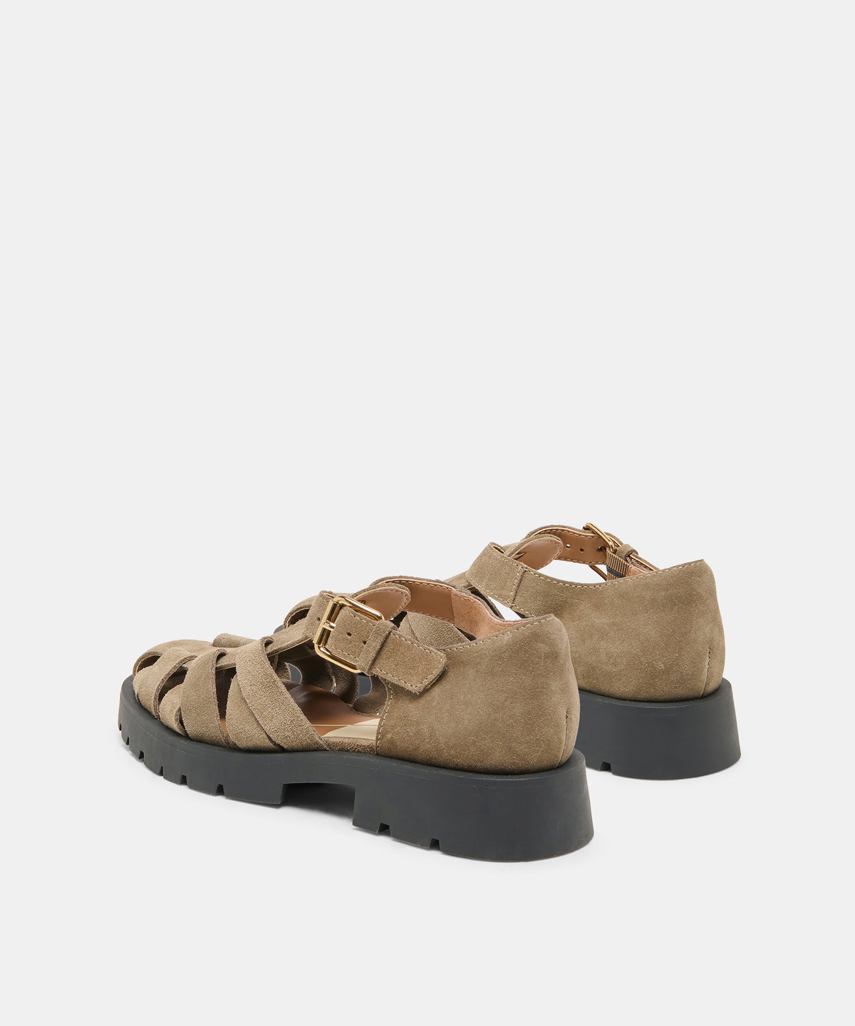 ELSAH FLATS OLIVE SUEDE - view 4