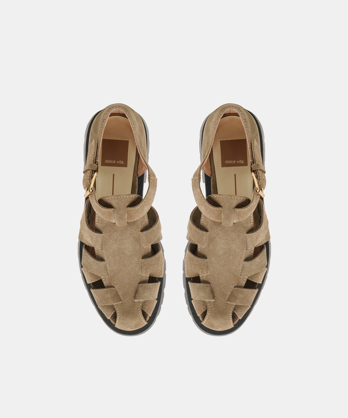 ELSAH FLATS OLIVE SUEDE - view 3