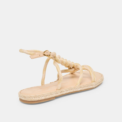 ELYANA SANDALS NATURAL MULTI ROPE RAFFIA