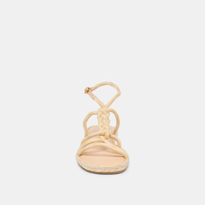ELYANA SANDALS NATURAL MULTI ROPE RAFFIA