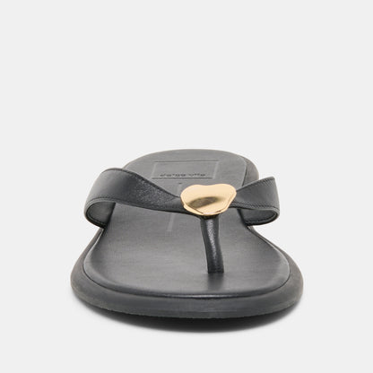 JAINA SANDALS BLACK LEATHER