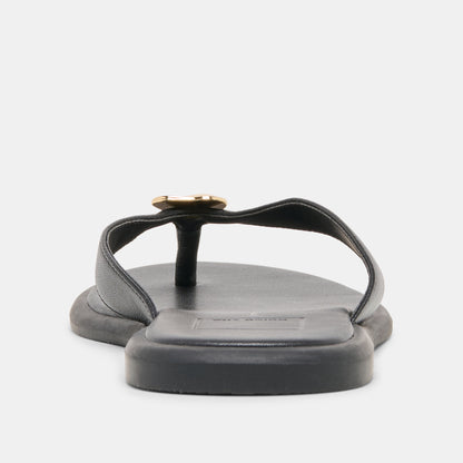 JAINA SANDALS BLACK LEATHER