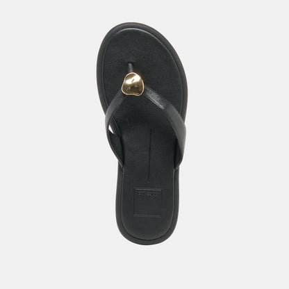 JAINA SANDALS BLACK LEATHER