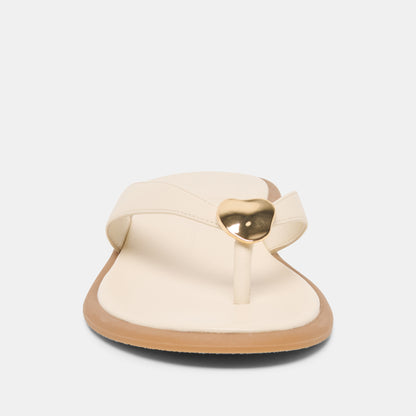 JAINA SANDALS BONE LEATHER