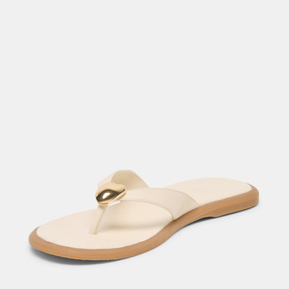 JAINA SANDALS BONE LEATHER