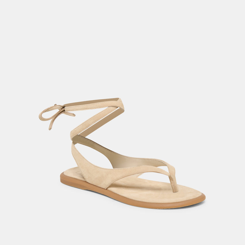 JAYDEN SANDALS ALMOND SUEDE