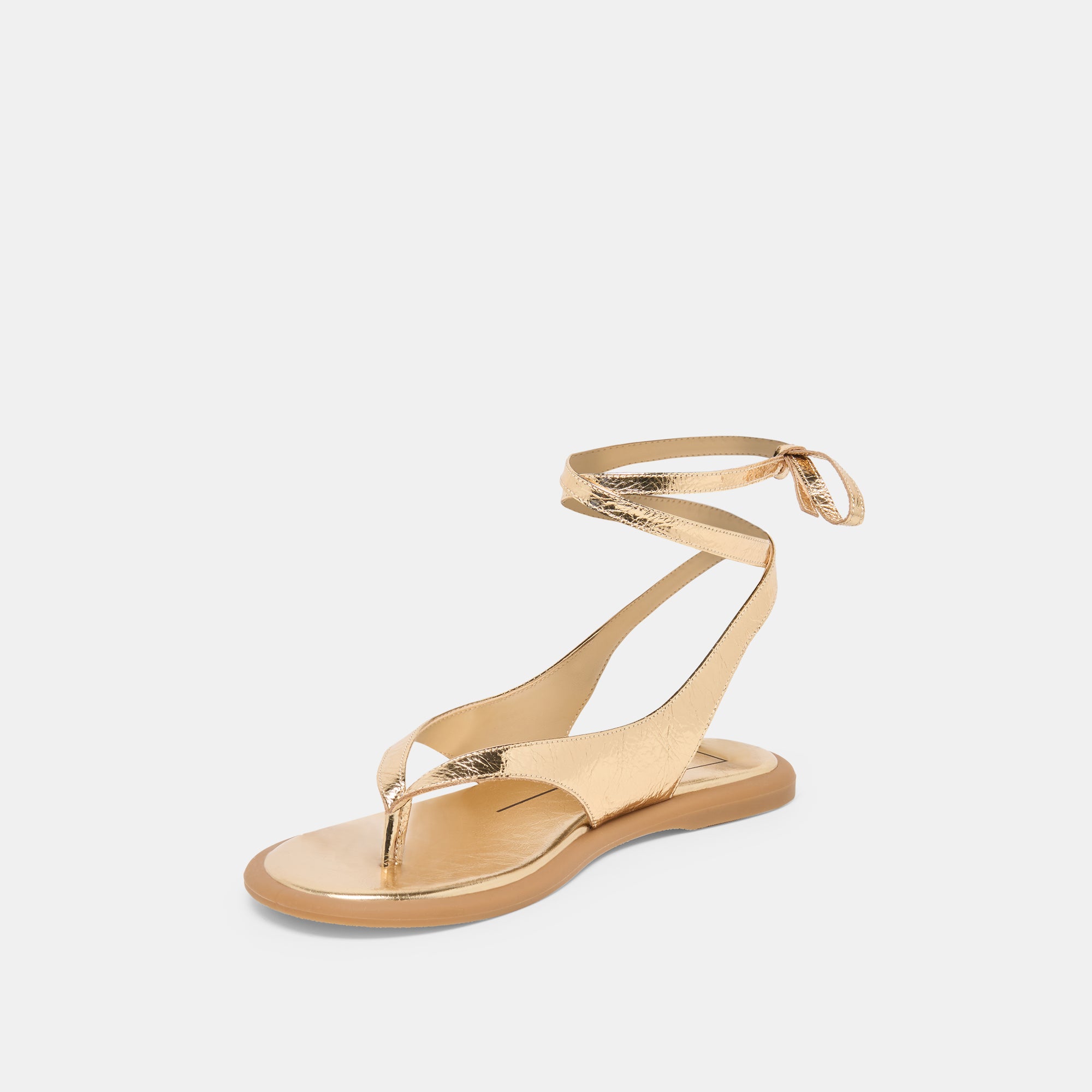 JAYDEN SANDALS GOLD DISTRESSED LEATHER