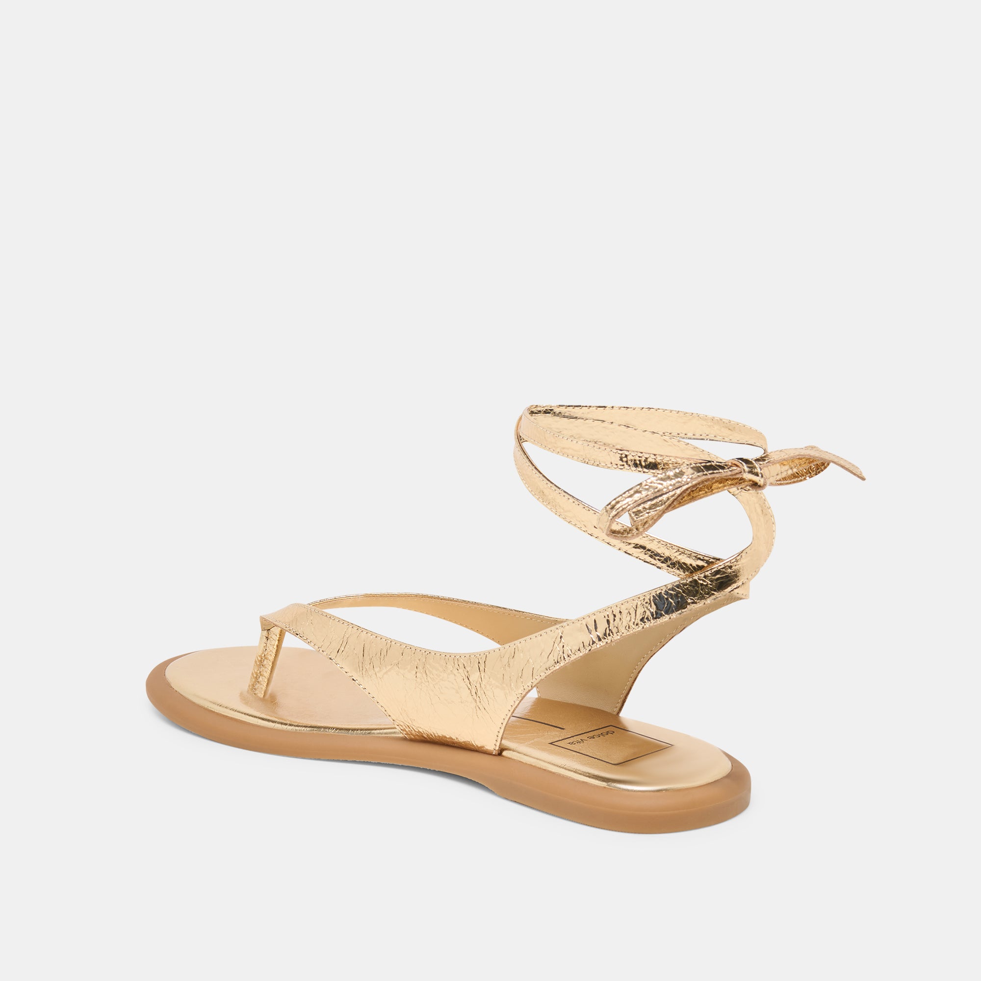 JAYDEN SANDALS GOLD DISTRESSED LEATHER