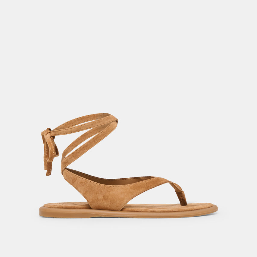Jayden Teak Suede Sandals | Dolce Vita