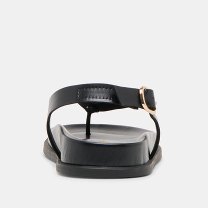 JONY SANDALS BLACK LEATHER