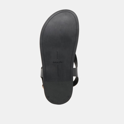 JONY SANDALS BLACK LEATHER