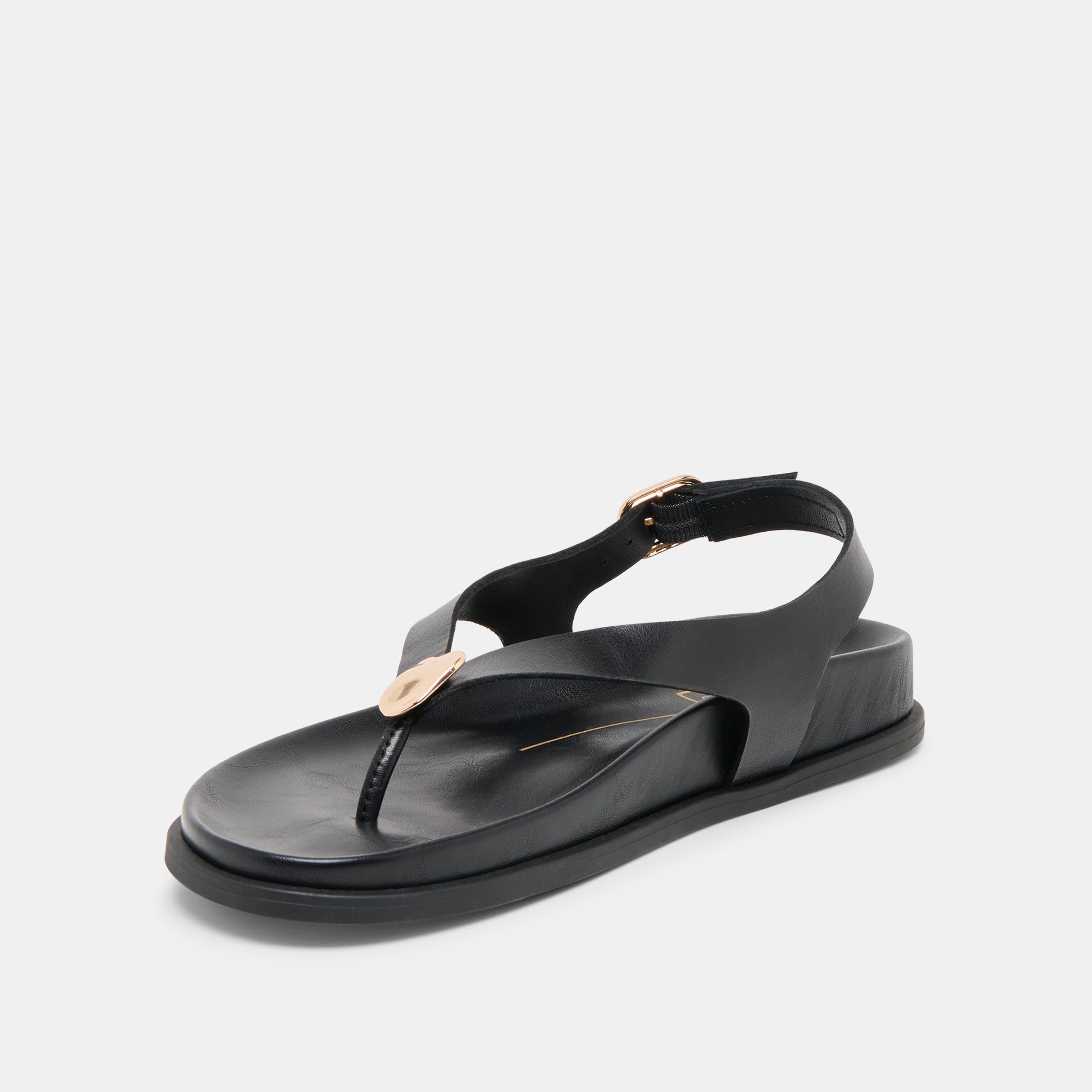 JONY SANDALS BLACK LEATHER