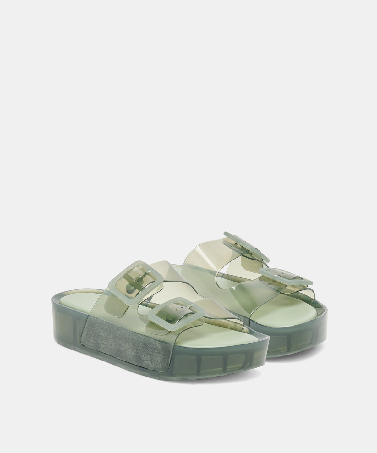 JULIO X SANDALS OLIVE VINYL - view 2